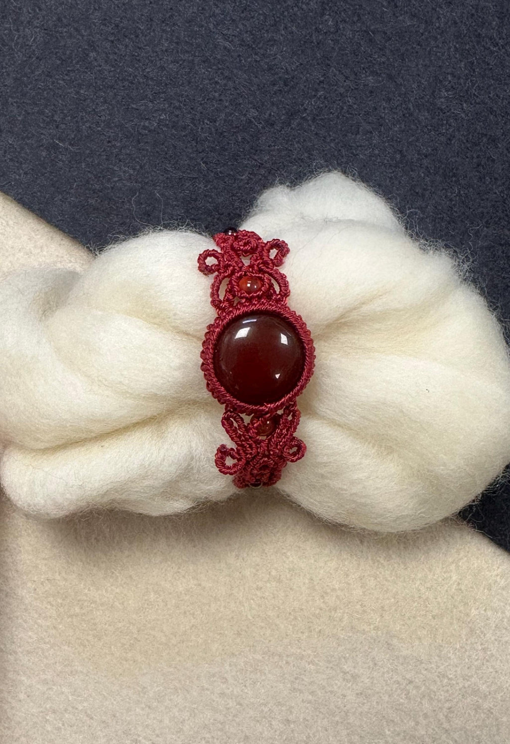 Handmade Macrame Bracelet with Healing Gemstones Natural Agate Boho Jewellery, Gift for Her